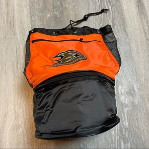 New Anaheim mighty ducks black orange cooler bag